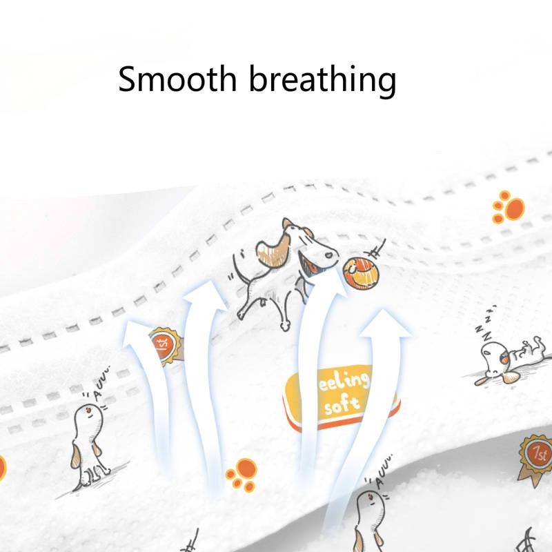 Children's disposable protective masks dust-proof breathable anti-fog 3-layer thick children's masks