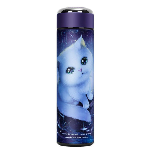 Aesthetic Animation Printing Vacuum Flask 304 Stainless Steel Coffee Tea Water Bottle 500ml Home Water Cup