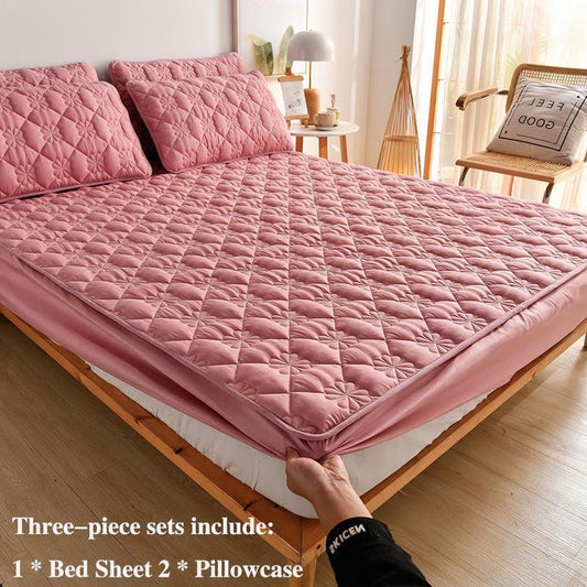 Bedspiery Cotton Breathable Thickening Three-piece Suit Dream Protection Cover Dust Cover All-inclusive Sheets 1.8 Meters 2 Meter Bedding Suit