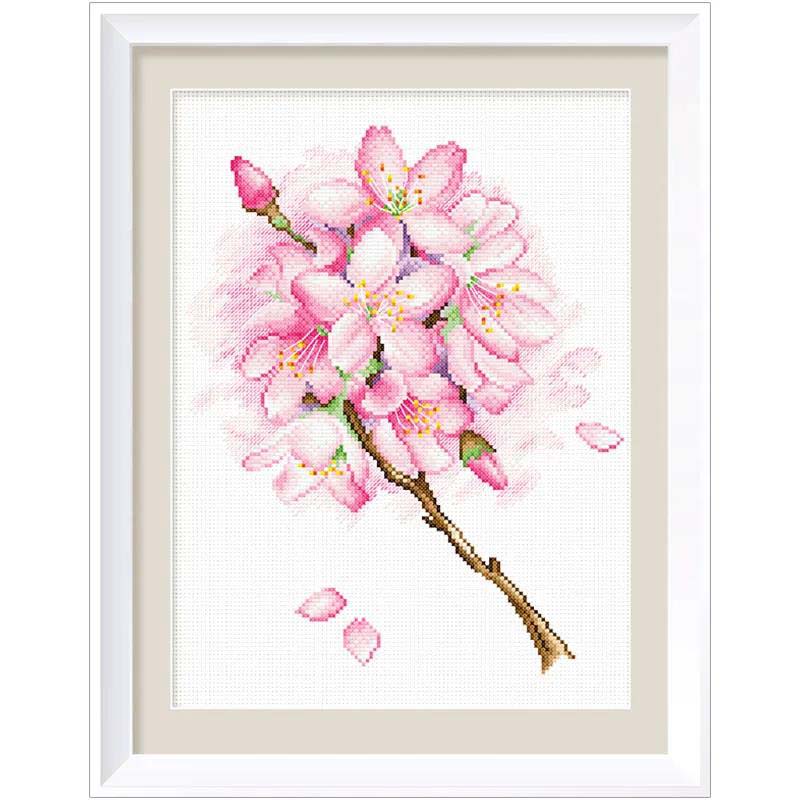 Cross Stitch Thread Embroidery Flower Embroidery Simple Modern Fresh Living Room Dining Room Handmade Simple Small