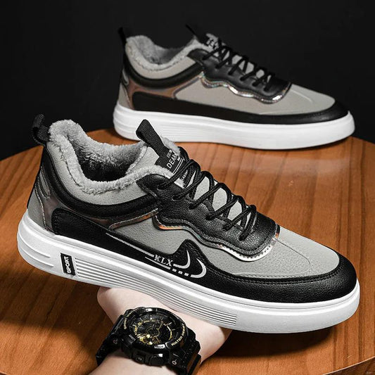 Winter Aj Men's Shoes Warm Plus Velvet Cotton Shoes Men's Shoes Casual Shoes Sneakers Running Shoes
