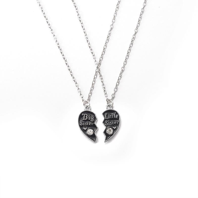 Joker Item Gift Letter Necklace Best Sister Couple Lettering Love Pendant