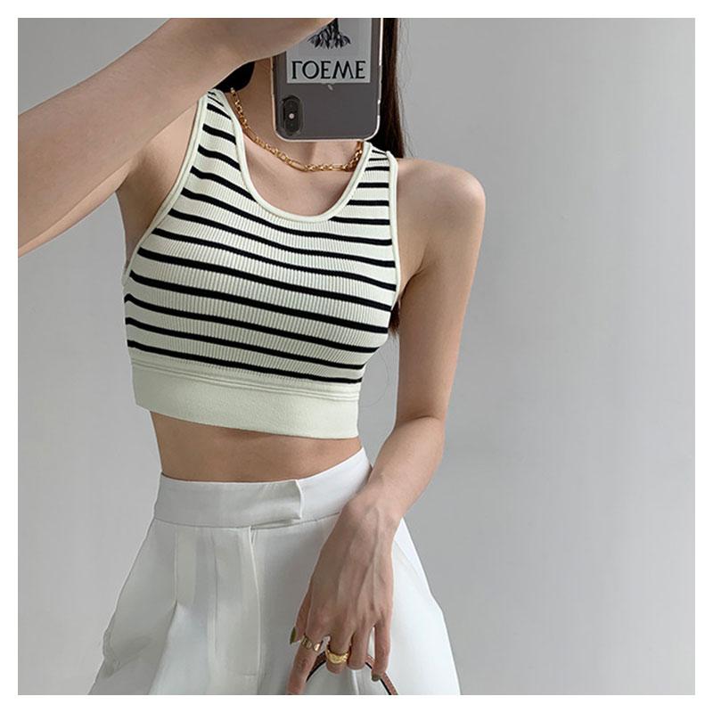 Summer Crop Tops Short Top Sexy Women Sleeveless Croptops Tank Tops Solid Black Gray Crop Vest Fashion Ladies Clothing Y2k Corset Ladies Clothing