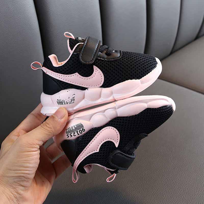 21-30 Child Low-top Mesh Sneakers Parents Kids Breathable Basketball Shoes Lightweight Running Shoes Wear-resistant Deodorant Girl Shoes