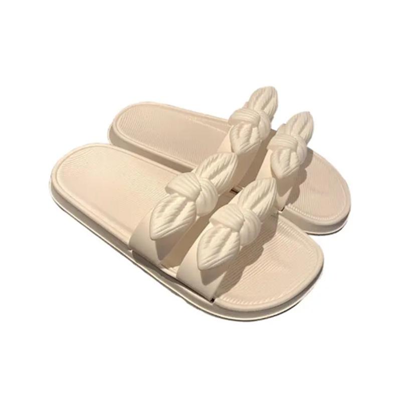 Fairy Wind Sandals and Slippers Fashion Cool Ins Outer Wear Waterproof Non-slip Bow Beach Slippers Female Summer