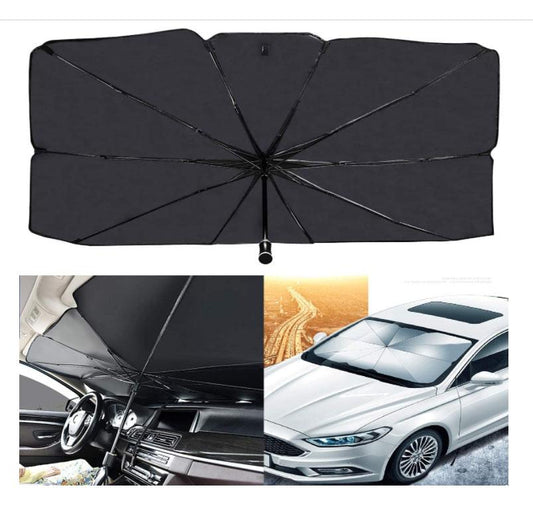 Car Windshield Umbrella UV and Thermal Sunshade Protector Foldable Reflector Umbrella, Suitable for Most Cars and Suvs