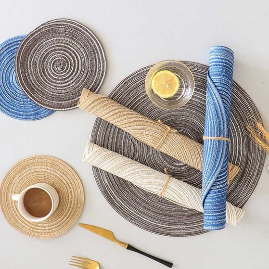 4 Colors Coasters Nordic Dining Table Insulation Mat Anti-scalding Mat Home Dining Mat Place Cloth Mat