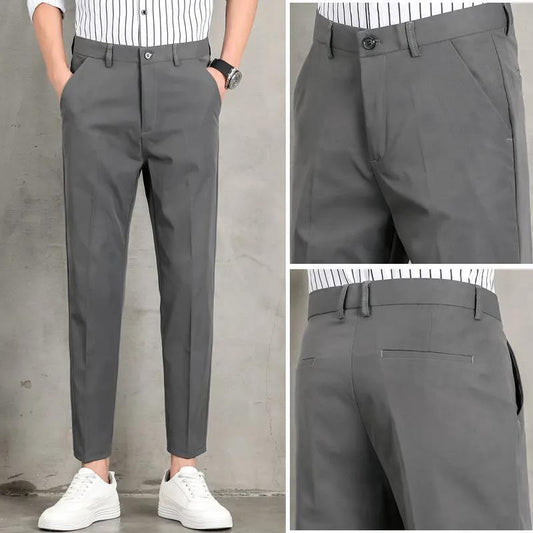 Casual Pants Men's Summer Thin Small Trousers Business Stretch Trousers