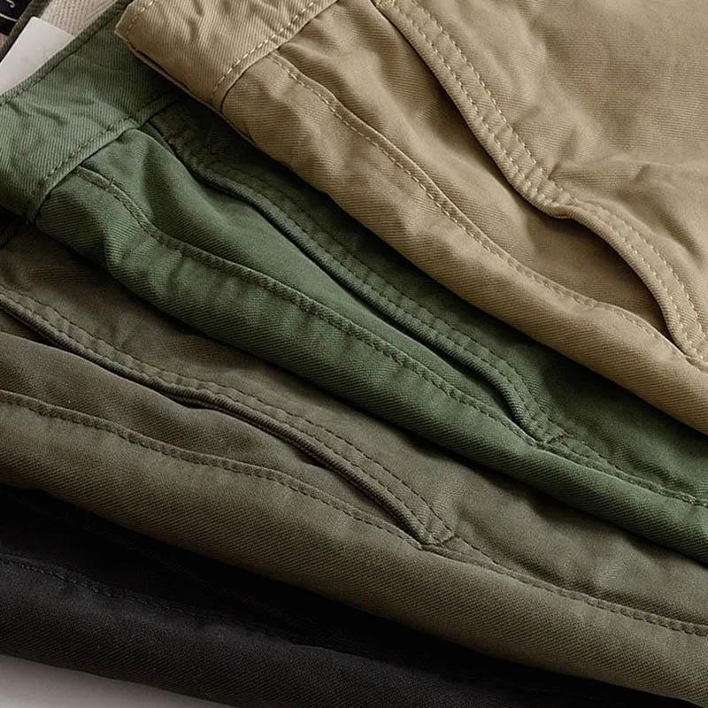 Summer Casual Shorts Men's Texture Slim Fit Trend Five-point Pants Men's All-match Straight Workwear Five-point Pants