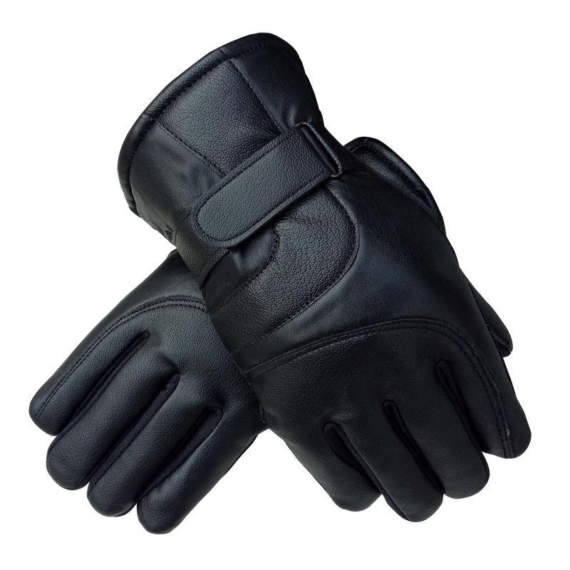 Cotton gloves Windproof gloves Winter Warm Leather gloves Thick gloves Man fashion gloves Plush