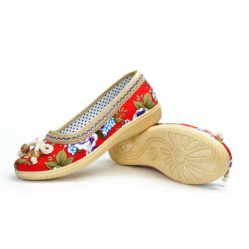Breathable Lazy Shoes Mother Shoes Fashion Cloth Shoes Old Beijing Flat Shoes Soft Shoes Driving Shoes