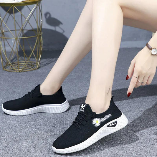 Non-slip Wear-resistant Running Shoes Women's Spring and Summer Sports Shoes Slip-on Mesh Shoes