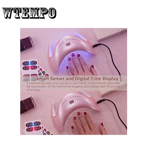 LED Nail Dryer Lamp Dual Light Curing Machine Timing Mode UV Gel Polish Nail Care