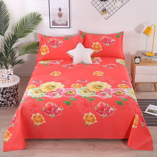 Cotton Bed Sheets Pillowcases Double Bed Three-piece Bedding Student Dormitory Sheets