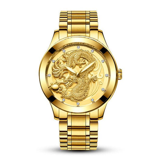 Men Mechanical China Dragon Men's Watches Waterproof Genuine Luxury Automatic Wristwatch