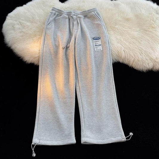 Women's Drawstring Sweatpants Loose Casual Pants Thin Straight Pants Running Fitness Sports Pants Wide Leg Pants Thin Pants