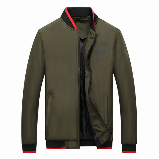 Autumn and Winter New Casual Jacket Men's Hooded Tops Solid Color Simple Jacket