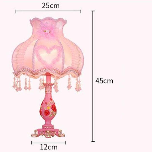 Bedside Lamps Set of Wedding Living Room Romantic Pink Bedside Lamps