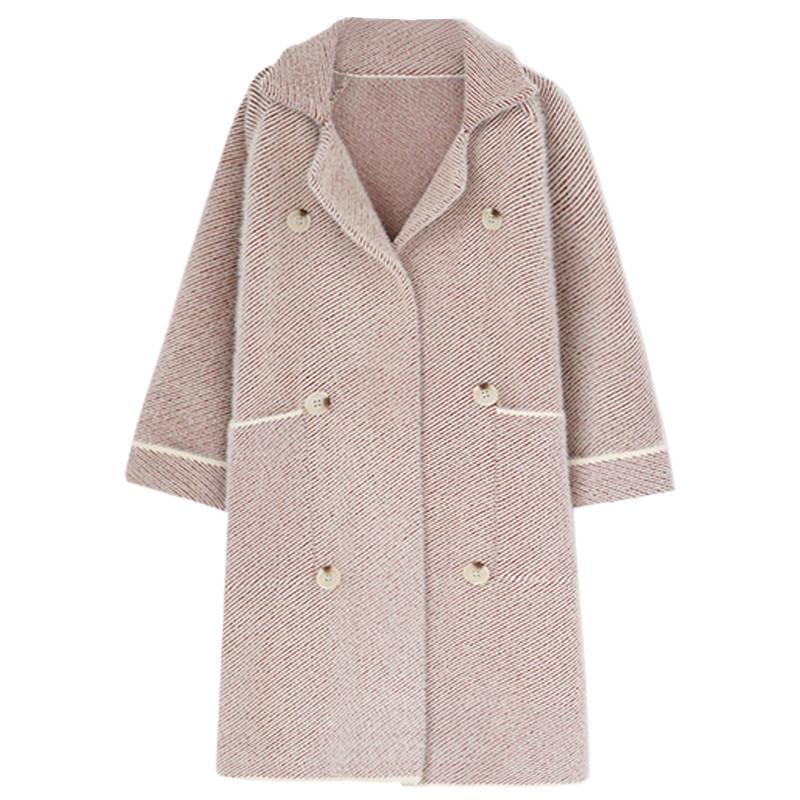 Winter Women Coat Fur Coat Luxury Long Fur Coat Loose Lapel OverCoat Thick Warm Female Coats