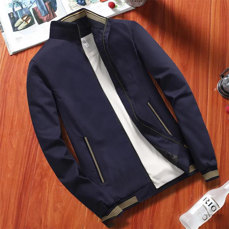 Plus Velvet Men's Jacket Autumn New Style Men's Jacket Clothes Korean Casual Trendy Jacket