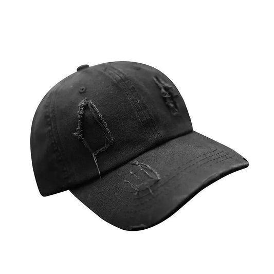 Hat Men's Peaked Cap Korean Version All-match Street Tide Brand Black Spring and Summer Ball Cap Hip-hop Sunshade Sunscreen