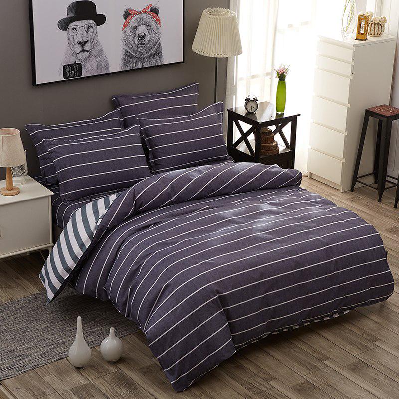 WTEMPO Brand fashion Student dormitory lattice Geometric Pattern Polyester Bedding Duvet Cover