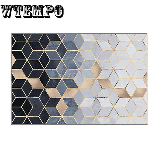 European Style Geometric Carpet big size High quality Home Mat Nordic Living room Carpet rug