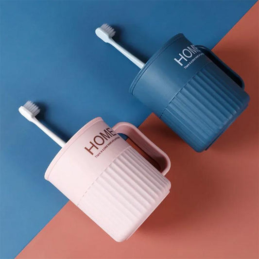 Toothbrush Cup Household Simple Mouthwash Tooth Tank Couple Toothbrush Tooth Bucket Wash Cup Toilet Tooth Set Ins Wind Cup