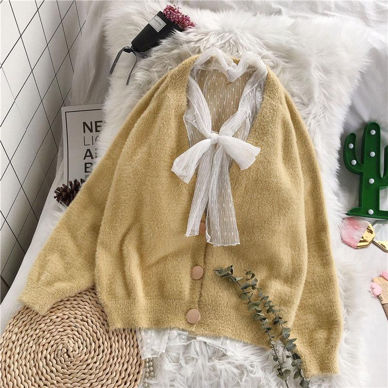 Women Loose Long Sleeve Fall Winter Cardigan Sweater Jumper Shirt Tops