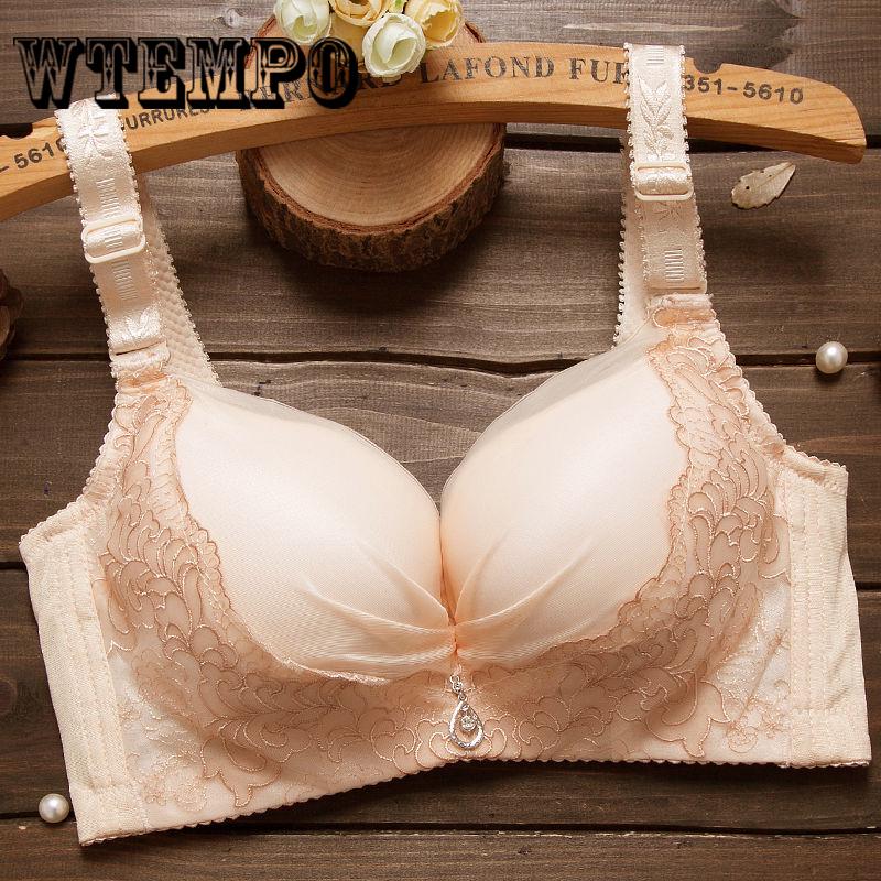 Women Wireless Bra Vest Side Buckle Underwear Lace Lingerie
