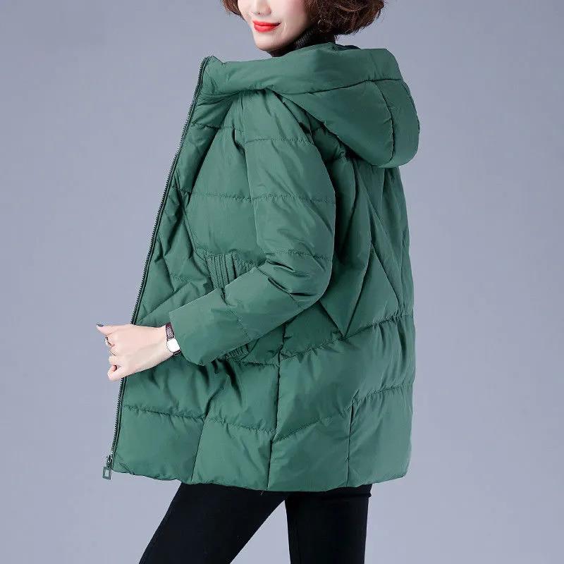 Women Winter Jacket Long Warm Parkas Female Thicken Coat Cotton Padded Parka Jacket Plus Size Hooded Outwear