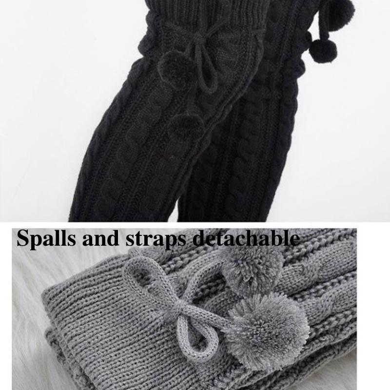Delicious High-chanvet Pile of Pile of Stockings, Women's Protective Knee Thick Warm Winter Essential Old Cold Legs