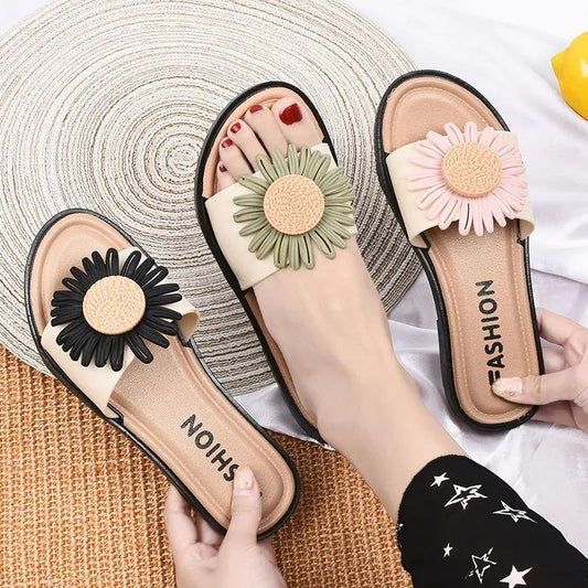 Slippers Women Summer Sweet and Cute Non-slip Soft Bottom Bath Bathroom Sandals and Slippers Indoor and Outdoor Wear Ladies Flat Sandals