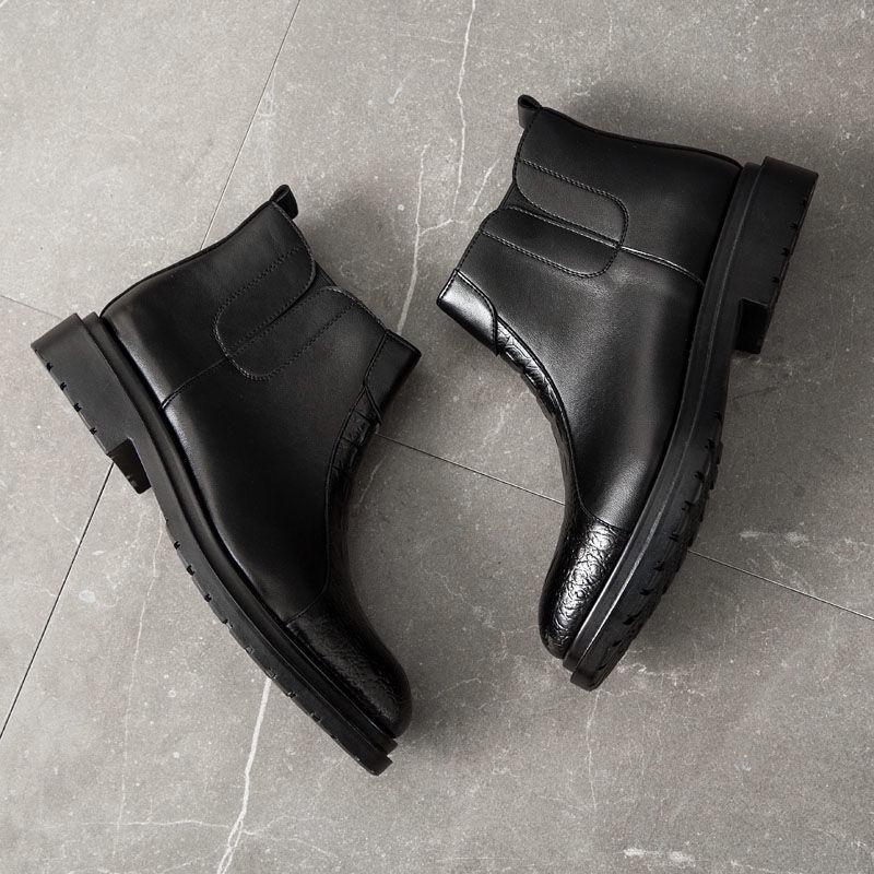 Men's Leather Shoes Autumn and Winter Martin Boots Men's High-top Shoes Retro Ankle Boots Men Shoes