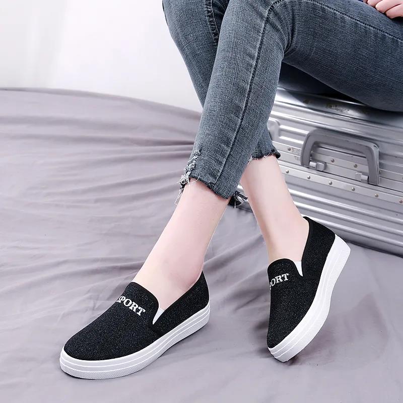 Old Beijing Cloth Shoes Women's Shoes One-step Casual Student Board Shoes Women's Canvas Shoes