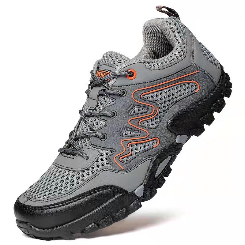 Summer Breathable Outdoor Net Shoes Men's Net Non-slip Walk Shoes Men's Hiking Shoes Summer Mesh Shoes Wading Shoes