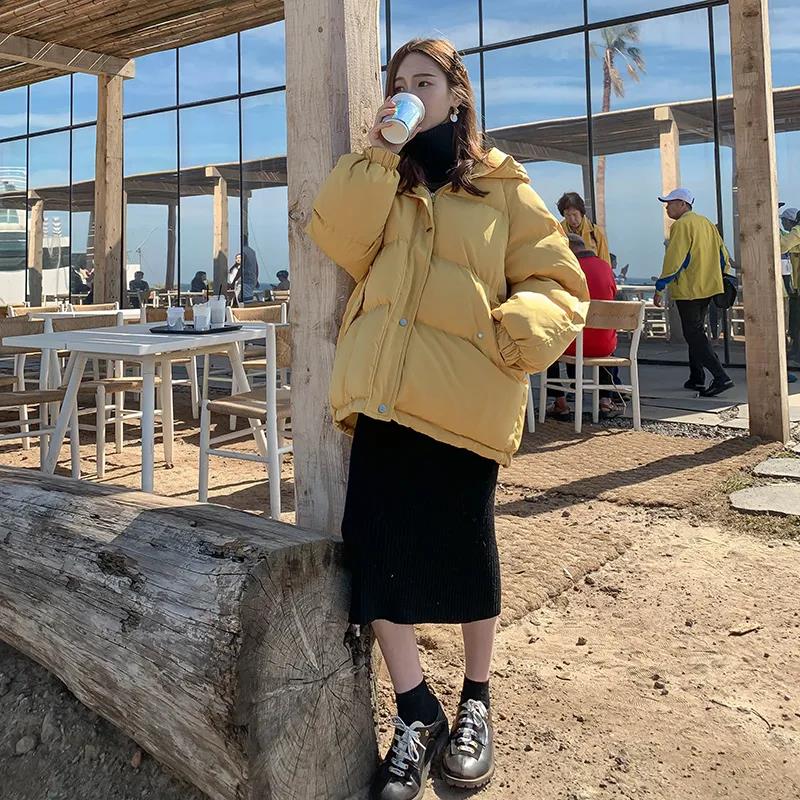 Cotton-padded Jacket Women's Winter Cotton-padded Jacket Korean Style Loose and Thick Student Short Down Padded Jacket