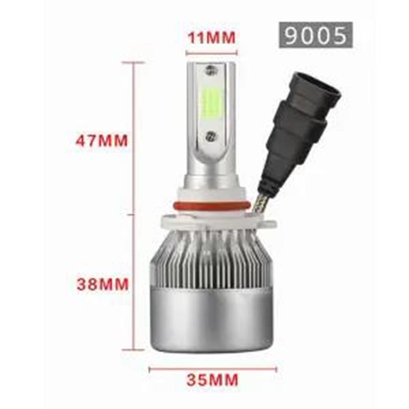 Car Led Headlights H7 H1 9005 9006 9012 Super Bright H4 Far and Near Integrated Strong Light Bulb Headlight Spotlight 12V24V 200W
