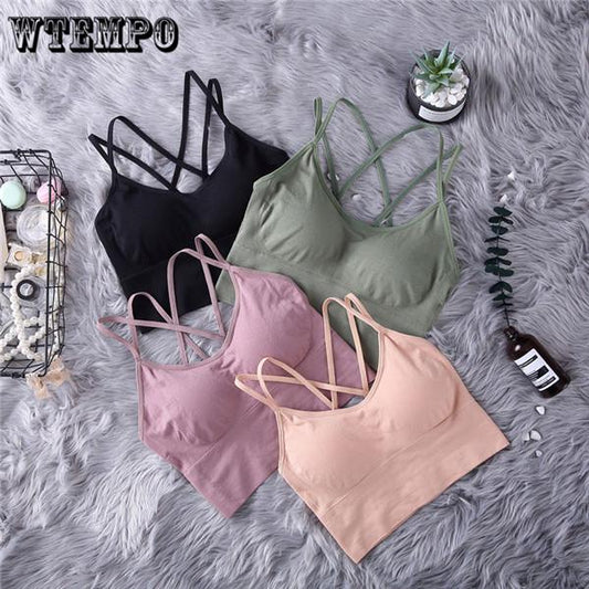 High Impact Sports Bra Sexy Mesh Patchwork Gym Fitness Crop Top White Sport Clothes For Women
