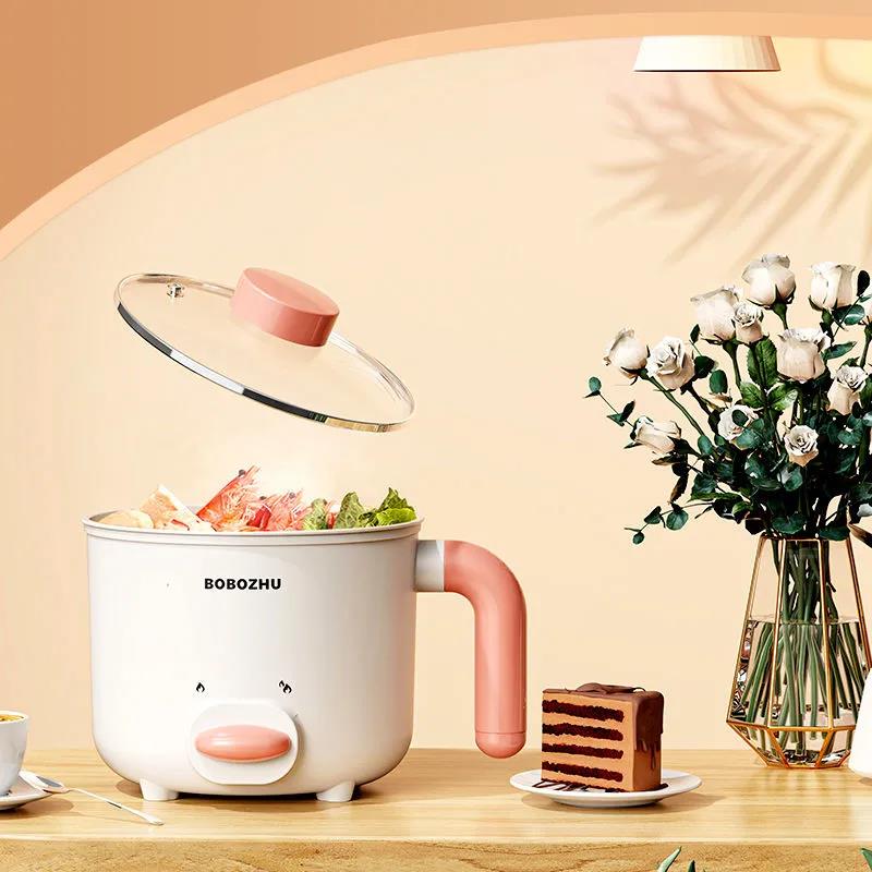 Small Electric Pot, Bedroom, Small Pot, Multi-function Electric Frying and Cooking All-in-one Pot, Household Cooking Pot