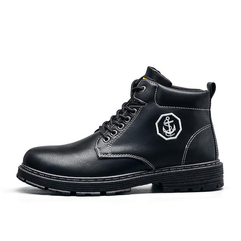 Martin Boots Men's Snow Boots Retro Men High Top Work Shoes Men's Leather Boots Men's Leather Shoes
