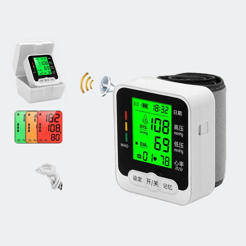 Intelligent Electronic Blood Pressure Monitor Sphygmomanometer Pulse Tester Wrist Pressure Meter USB Head