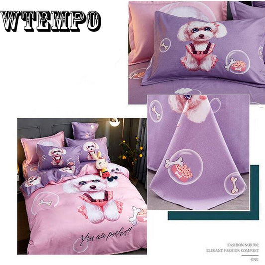Bedding set Skin cotton duvet cover set Twin Full Queen Size Quilt cover Bed Sheet Pillowcase