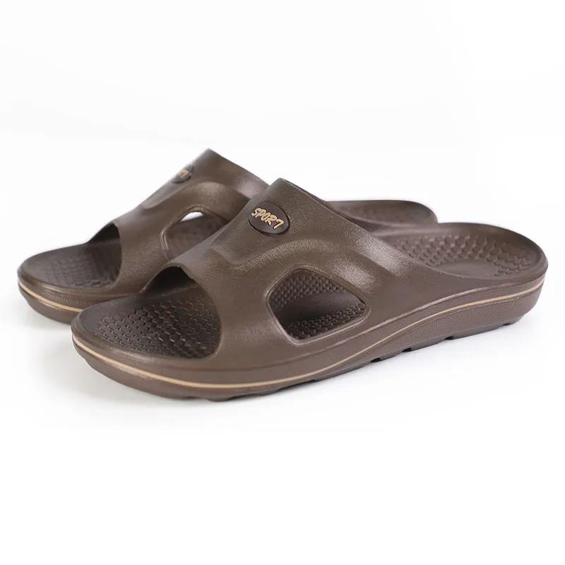 Sandals and Slippers Men's One-word Slippers Soft Bottom Non-slip Deodorant Summer Durable Thick Bottom Personality Leisure