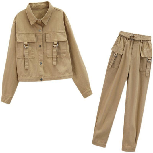 Workwear Suit Women Spring Autumn Casual Fashion Professional Two-piece Trousers
