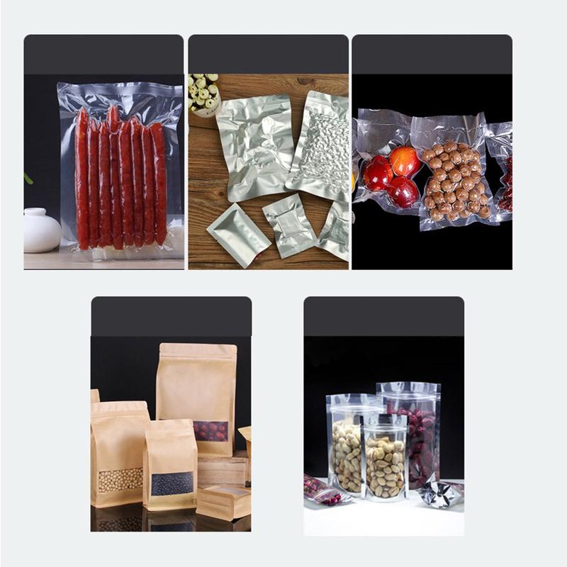 Best Food Vacuum Sealer 220V/110V Automatic Commercial Household Food Vacuum Sealer Packaging Machine Include 10Pcs Bags