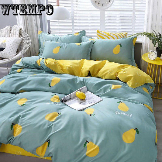 Duvet Cover Set Luxury Egyptian Cotton Bedlinens Queen Size Bedding Set Bedsheet Bedspread