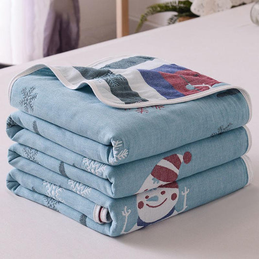 Pure Cotton Towel Quilt Pure Cotton Air Conditioning Quilt Double Blanket Single Child Cover Blanket Napping Blanket