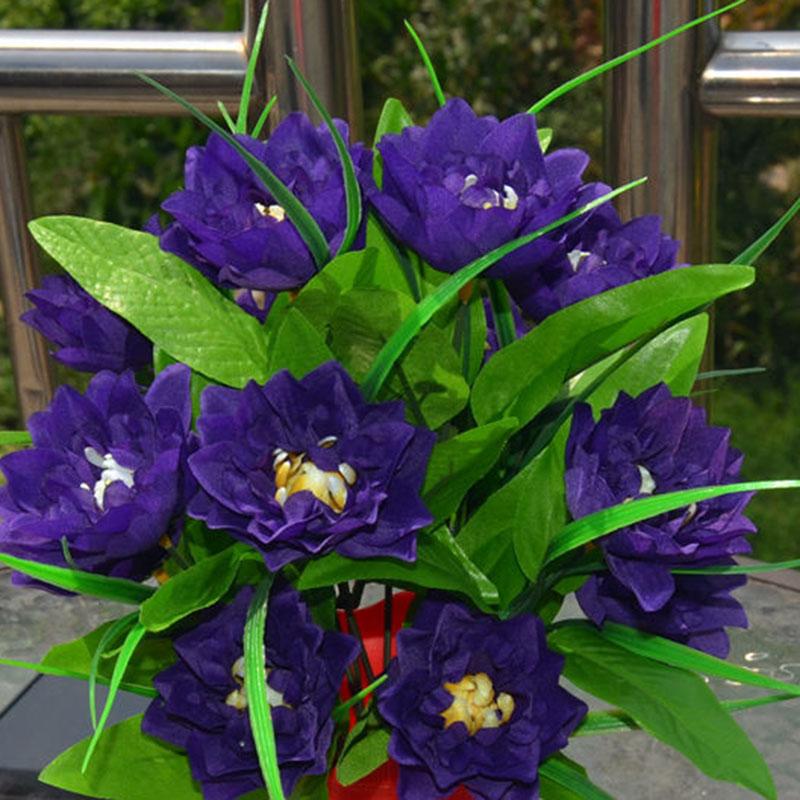 Simulation Rose Bouquet Set Plastic Flower Fake Flower Single Living Room Decoration Flower Silk Flower Dining Table Decoration Floral