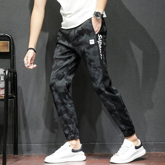 Summer Men's Camouflage Pants Loose Sweatpants Students All-match Printing Spring Feet Tightened Men's Casual Sports Pants